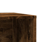 Mueble arenero para gatos madera roble ahumado 80x50x45 cm