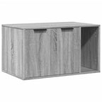 Mueble arenero para gatos madera gris Sonoma 80x50x45 cm