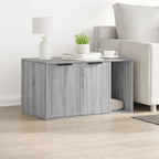Mueble arenero para gatos madera gris Sonoma 80x50x45 cm