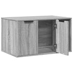 Mueble arenero para gatos madera gris Sonoma 80x50x45 cm