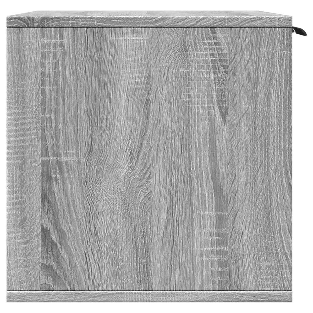 Mueble arenero para gatos madera gris Sonoma 80x50x45 cm