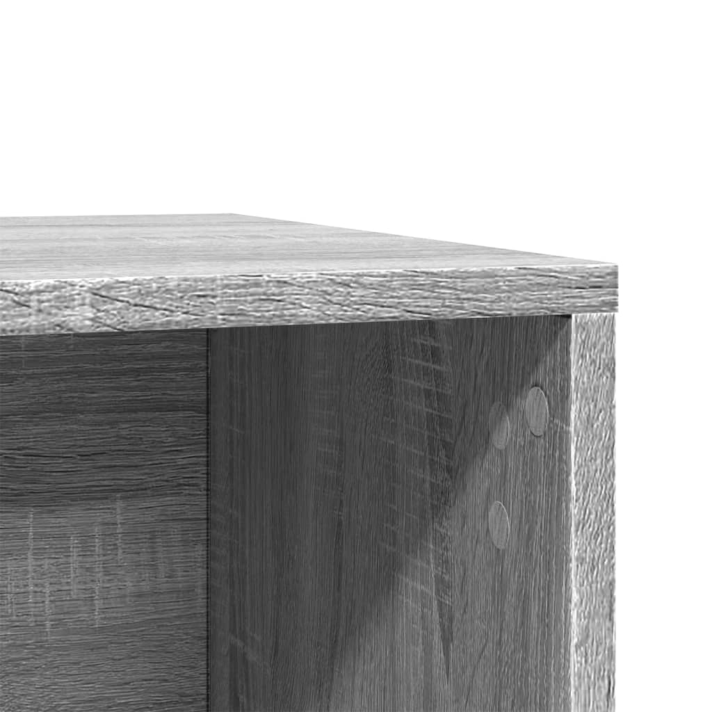 Mueble arenero para gatos madera gris Sonoma 80x50x45 cm