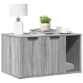Mueble arenero para gatos madera gris Sonoma 80x50x45 cm