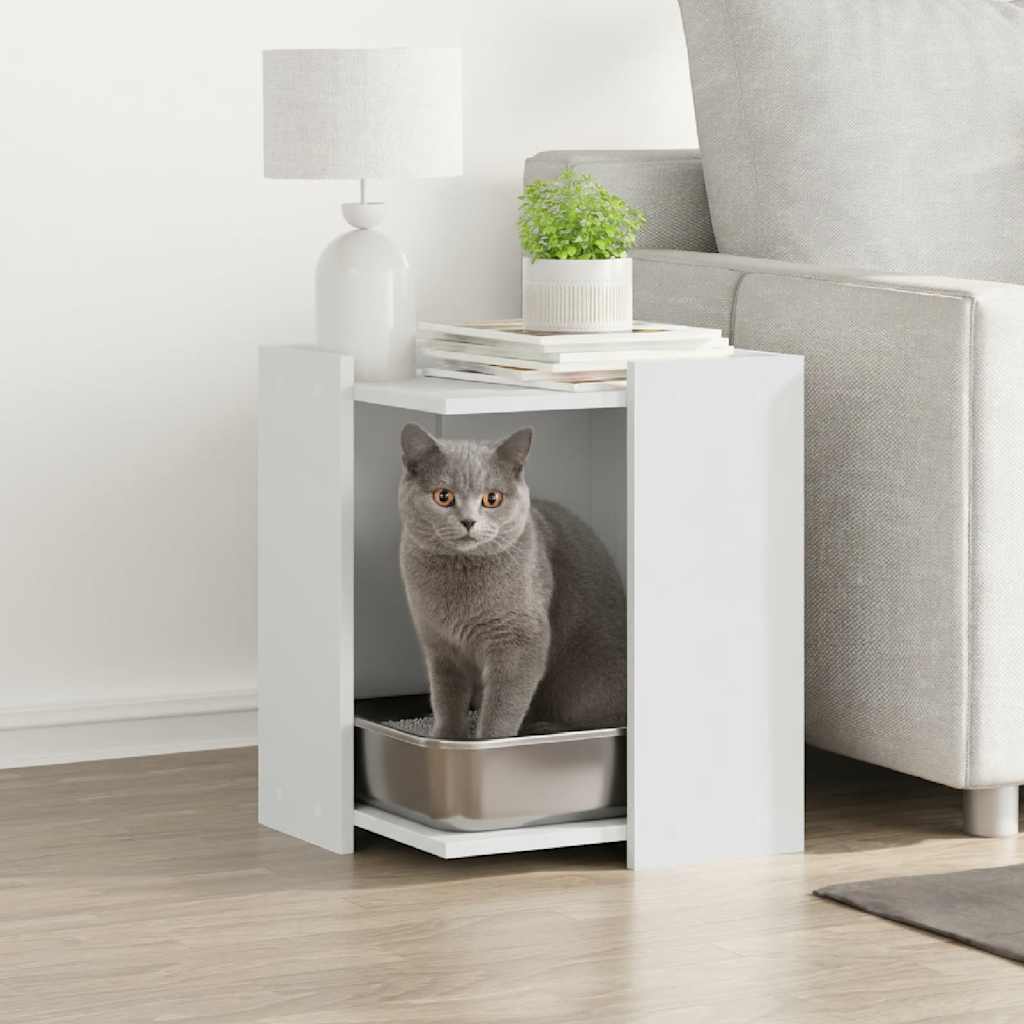 Mueble arenero para gatos madera ingeniería artisian 60x40x40cm