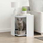 Mueble arenero para gatos madera ingeniería artisian 60x40x40cm