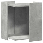 Mueble arenero de gatos madera gris hormigón 42x42x51 cm