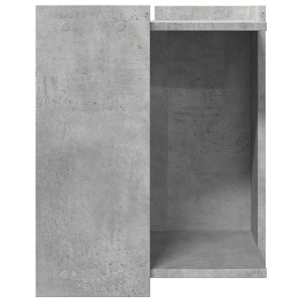 Mueble arenero de gatos madera gris hormigón 42x42x51 cm