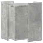 Mueble arenero de gatos madera gris hormigón 42x42x51 cm