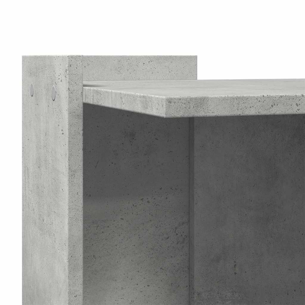 Mueble arenero de gatos madera gris hormigón 42x42x51 cm