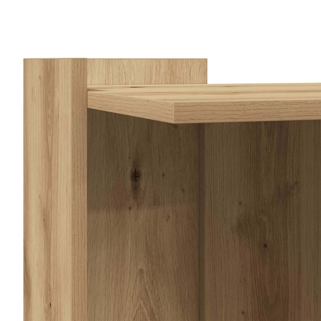 Mueble arenero para gatos madera roble artisian 42x42x51 cm