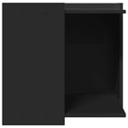 Mueble arenero para gatos madera ingeniería negro 53x53x51 cm