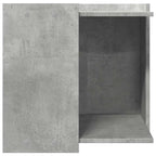 Mueble arenero de gatos madera gris hormigón 53x53x51 cm