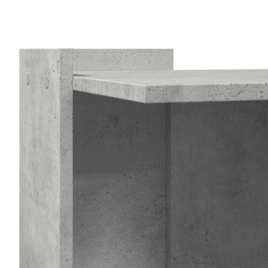 Mueble arenero de gatos madera gris hormigón 53x53x51 cm