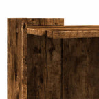Mueble arenero para gatos madera roble ahumado 53x53x51 cm