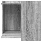Mueble arenero para gatos madera gris Sonoma 53x53x51 cm