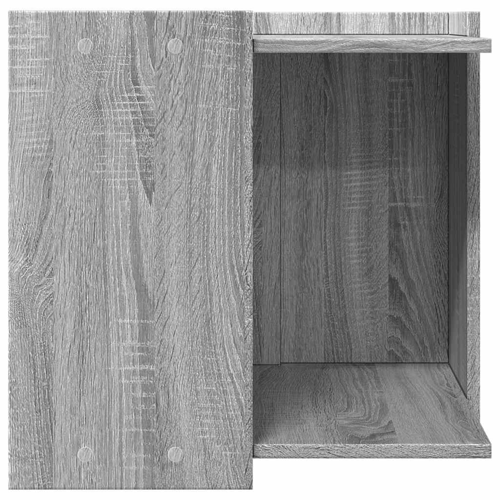 Mueble arenero para gatos madera gris Sonoma 53x53x51 cm