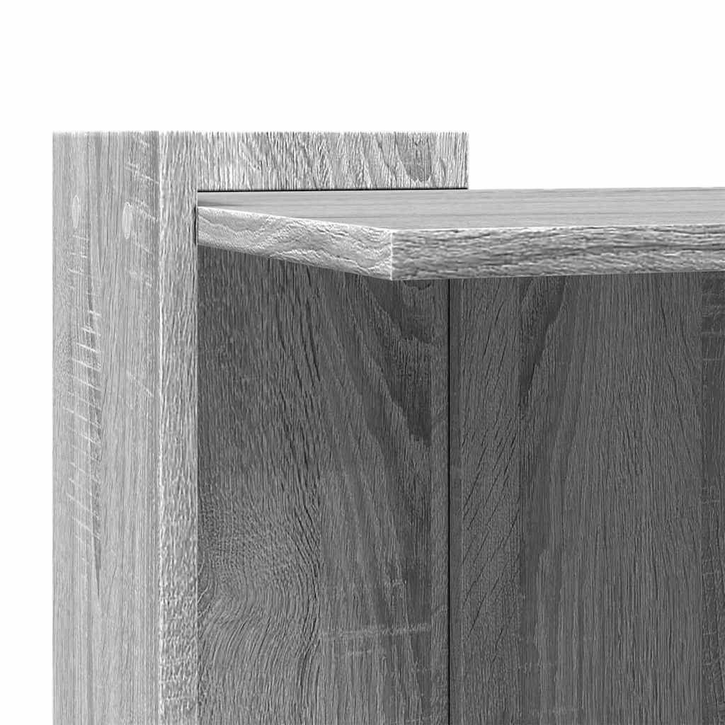 Mueble arenero para gatos madera gris Sonoma 53x53x51 cm