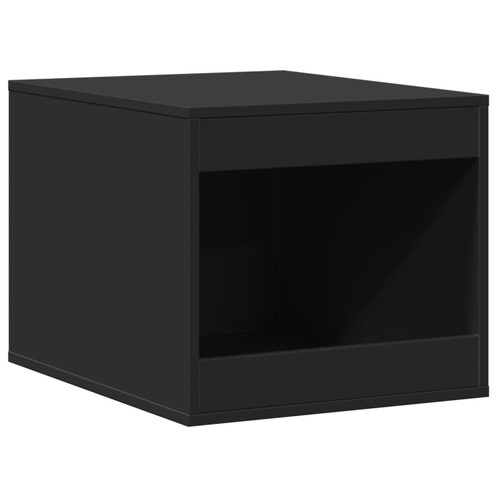 Mueble arenero para gatos madera ingeniería negro 47x59x42 cm