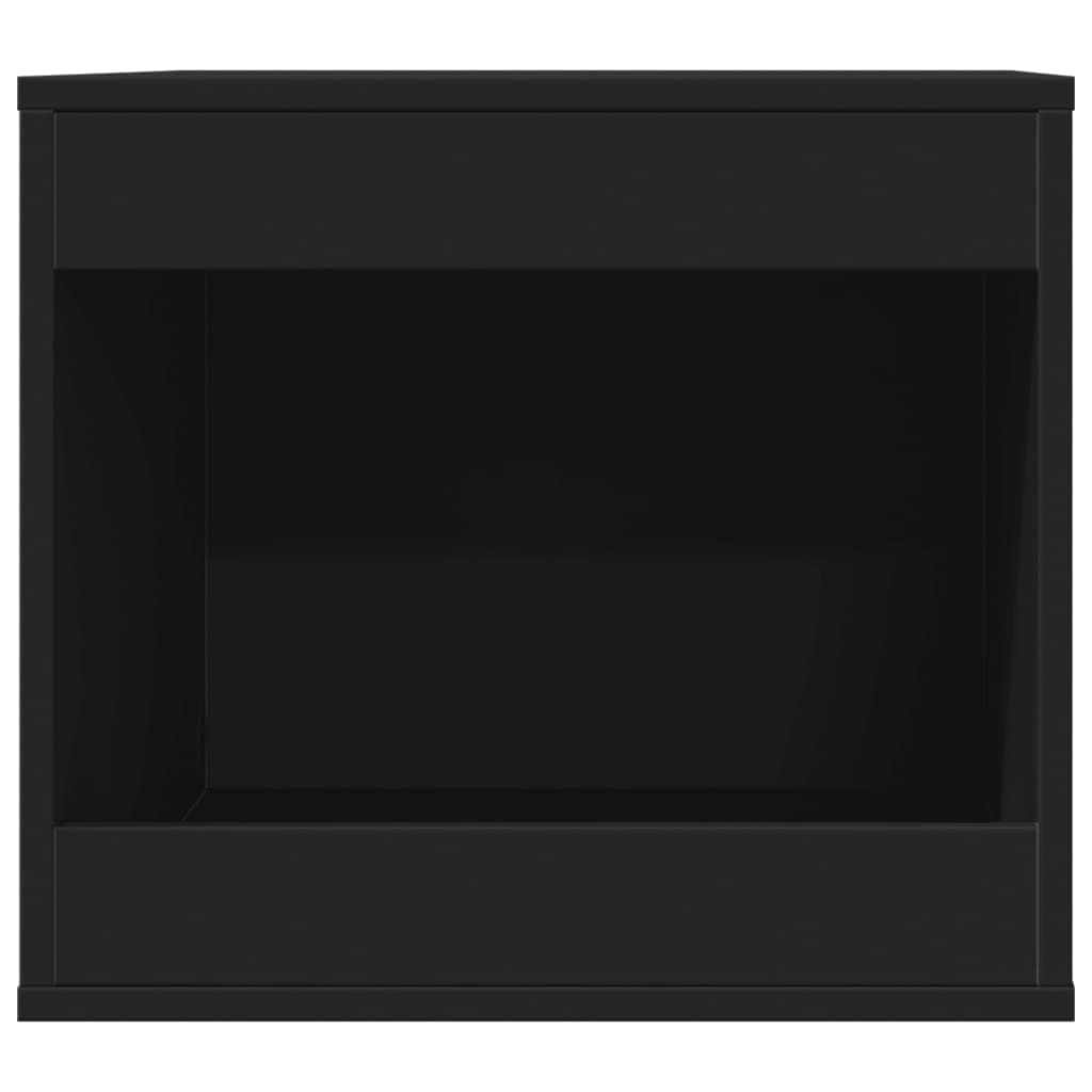 Mueble arenero para gatos madera ingeniería negro 47x59x42 cm