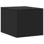 Mueble arenero para gatos madera ingeniería negro 47x59x42 cm