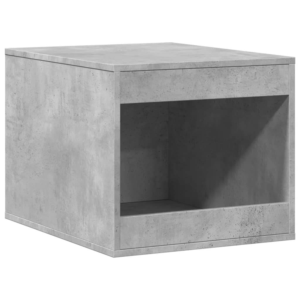 Mueble arenero de gatos madera gris hormigón 47x59x42 cm