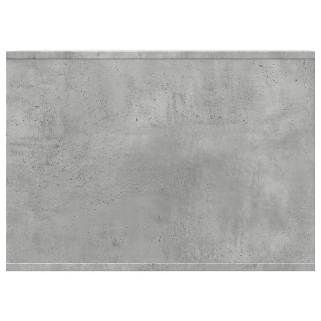 Mueble arenero de gatos madera gris hormigón 47x59x42 cm