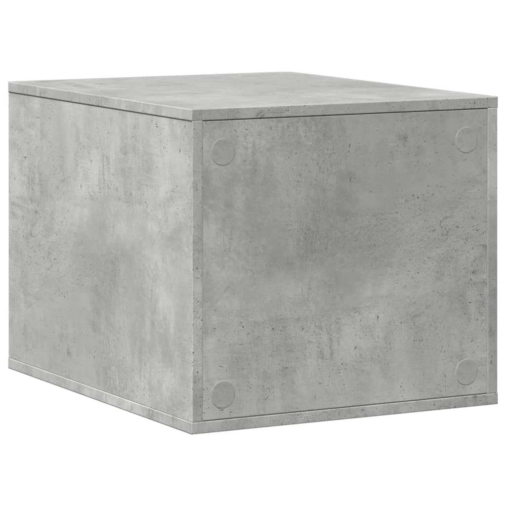 Mueble arenero de gatos madera gris hormigón 47x59x42 cm