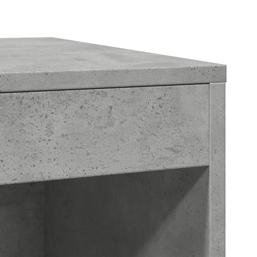 Mueble arenero de gatos madera gris hormigón 47x59x42 cm