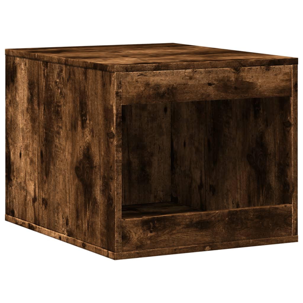Mueble arenero para gatos madera roble ahumado 47x59x42 cm