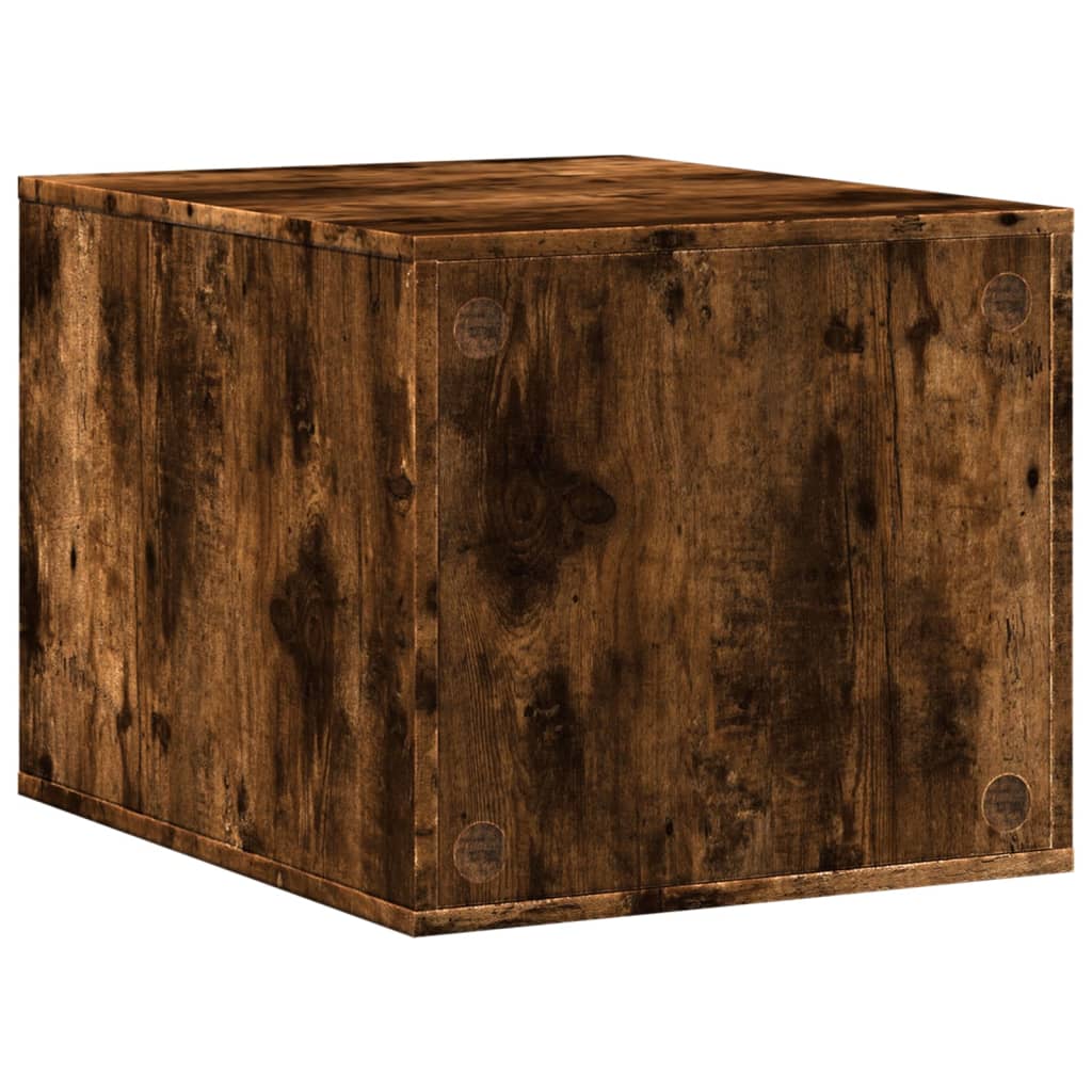 Mueble arenero para gatos madera roble ahumado 47x59x42 cm
