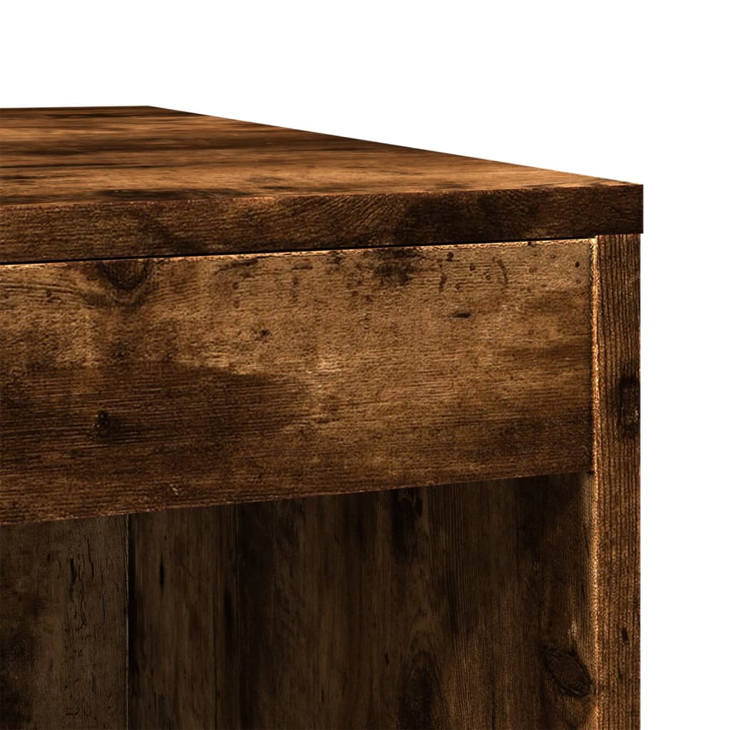 Mueble arenero para gatos madera roble ahumado 47x59x42 cm