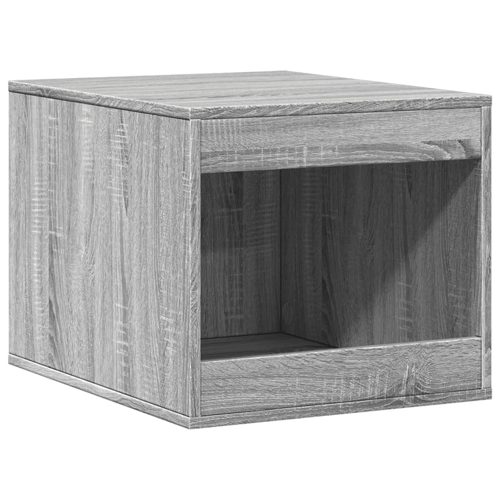 Mueble arenero para gatos madera gris Sonoma 47x59x42 cm