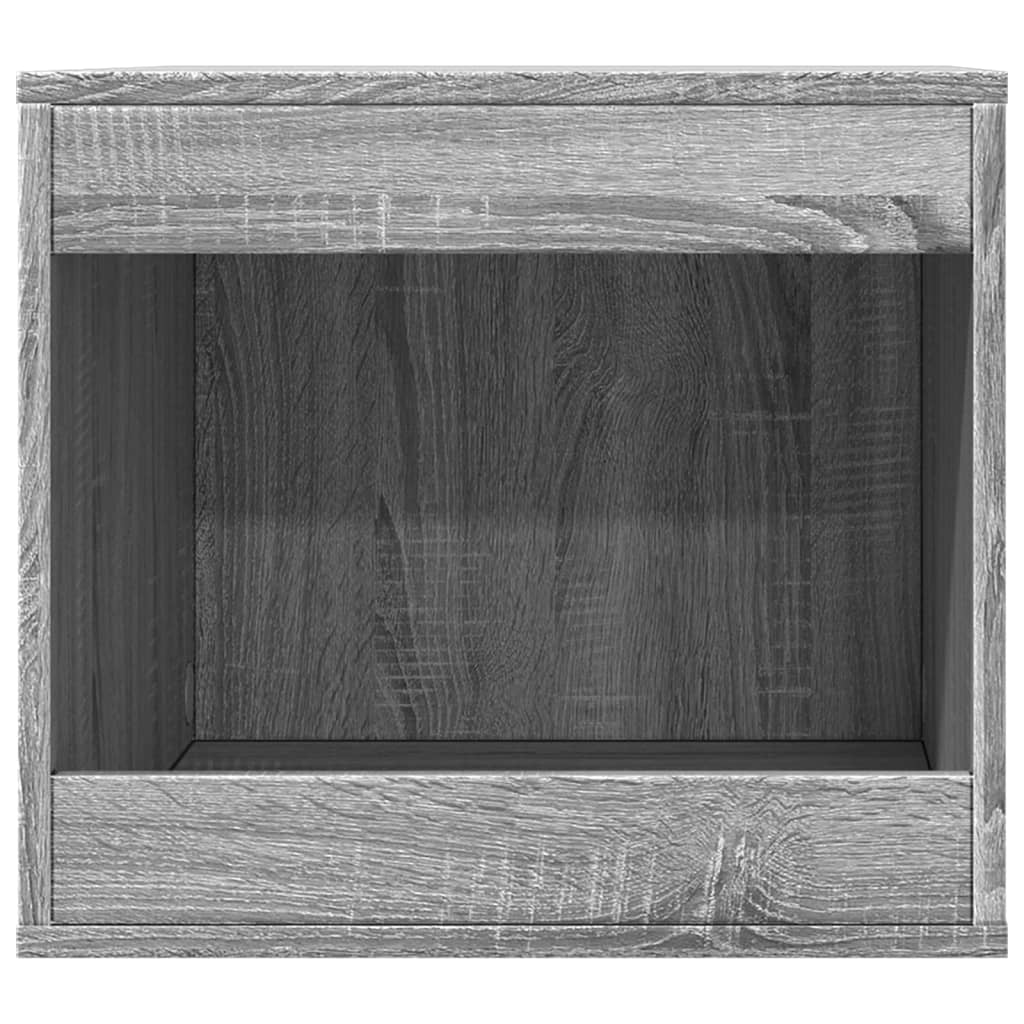 Mueble arenero para gatos madera gris Sonoma 47x59x42 cm