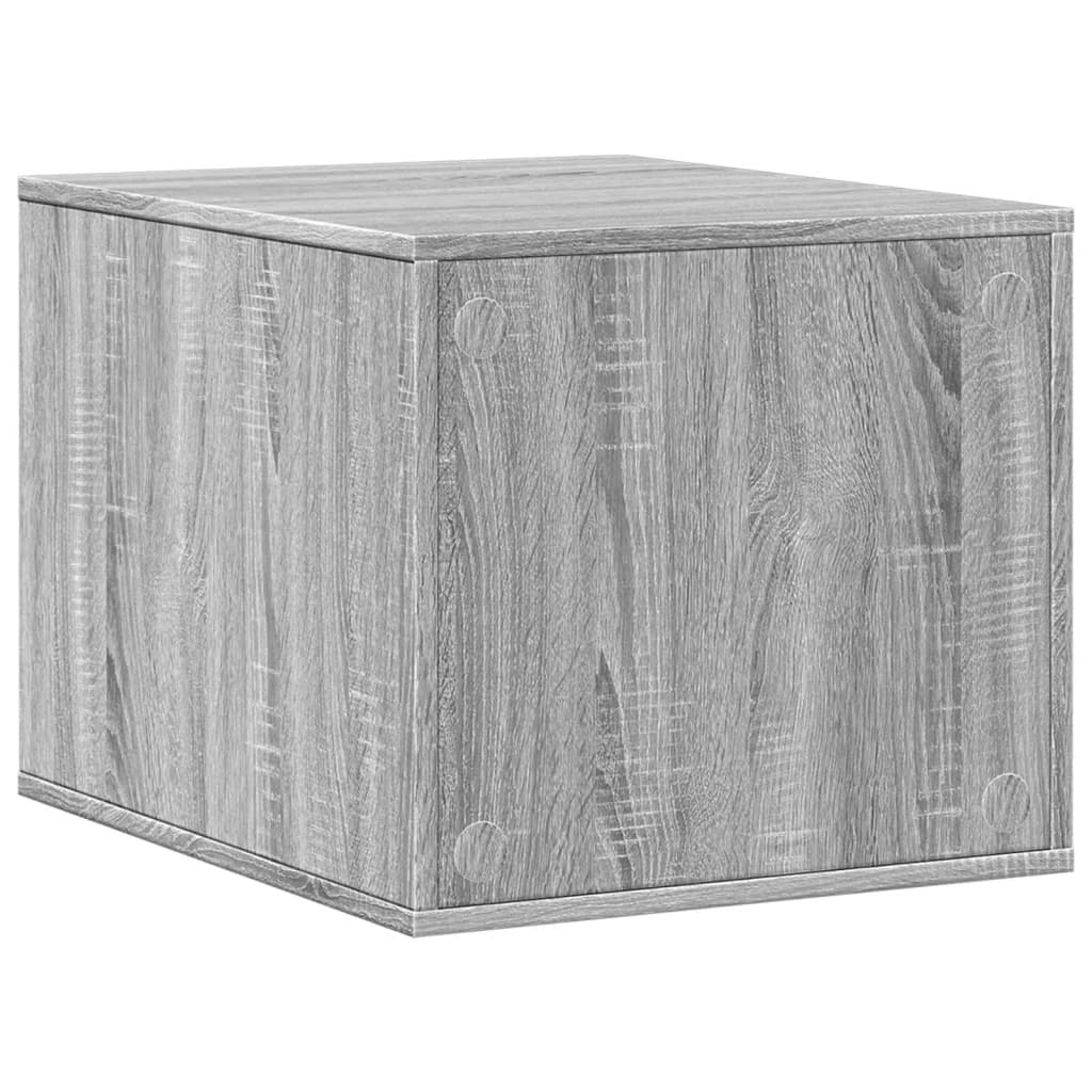 Mueble arenero para gatos madera gris Sonoma 47x59x42 cm