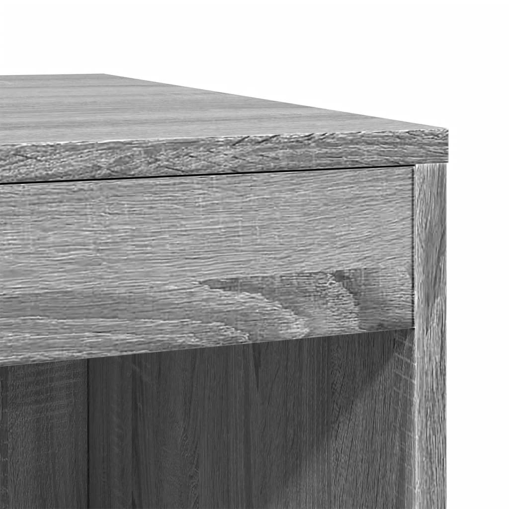 Mueble arenero para gatos madera gris Sonoma 47x59x42 cm