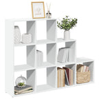 Librería divisora 3 niveles madera blanca 123x29x123 cm