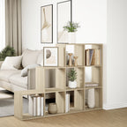 Librería divisora 3 niveles madera Sonoma 137,5x29x103,5 cm