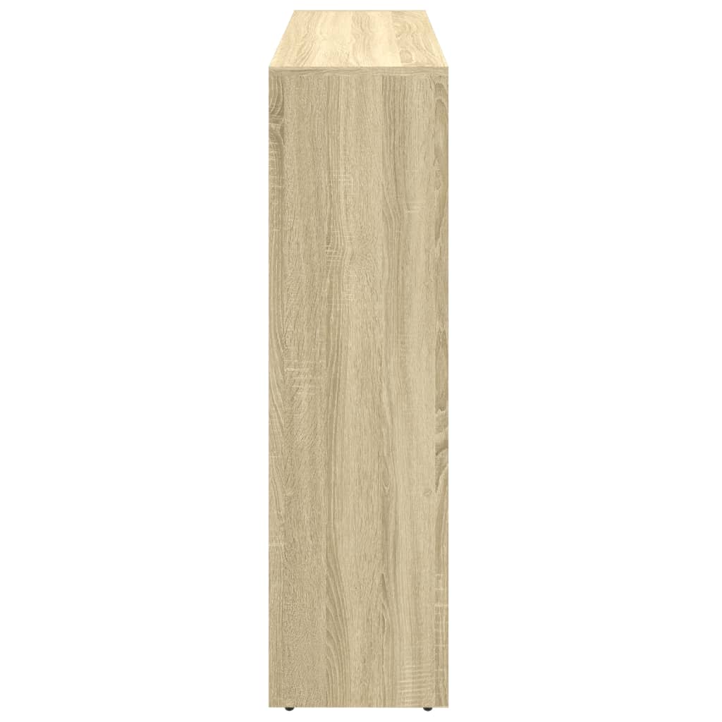 Librería divisora 3 niveles madera Sonoma 137,5x29x103,5 cm