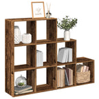 Librería divisora 3 niveles madera blanca 123x29x123 cm