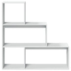 Librería divisora 3 niveles madera blanca 123x29x123 cm