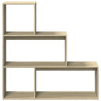 Librería divisora 3 niveles madera roble Sonoma 123x29x123 cm