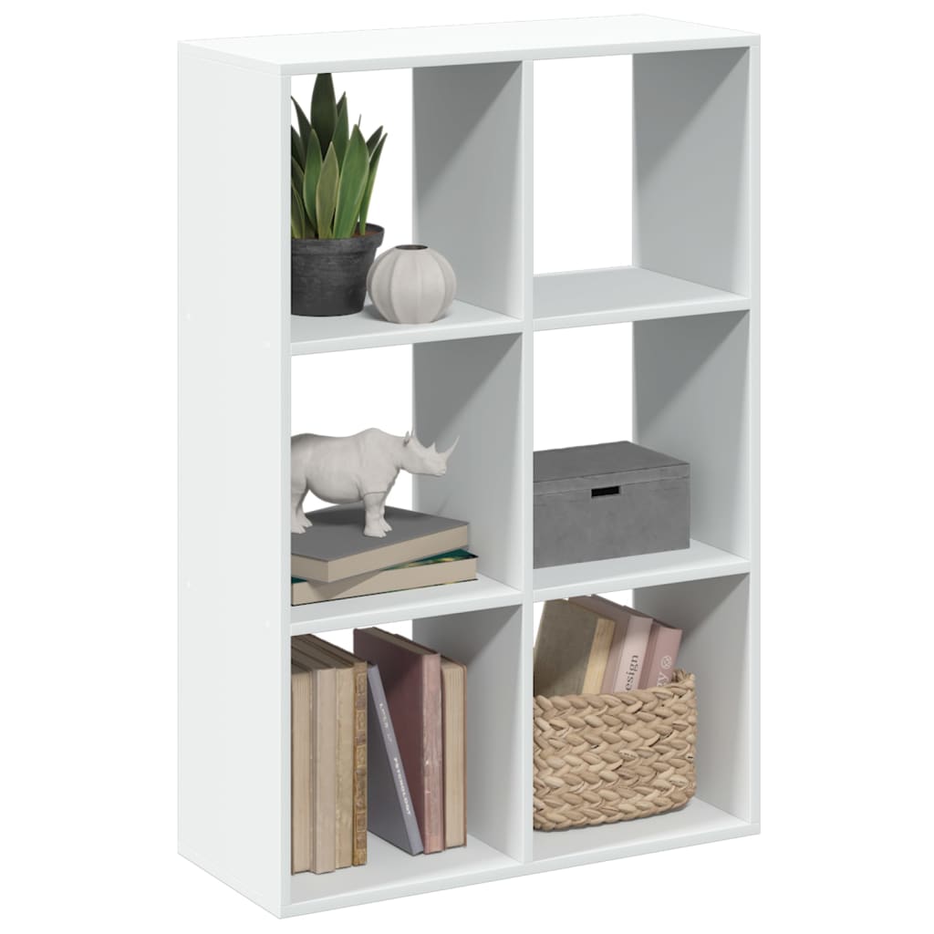 Librería divisor madera ingeniería envejecida 69,5x29x137,5 cm