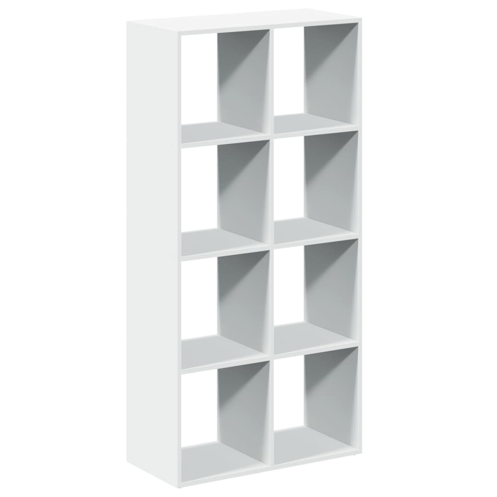 Librería biombo blanco 69,5x29x137,5 cm madera de ingeniería