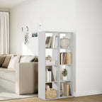 Librería biombo blanco 69,5x29x137,5 cm madera de ingeniería