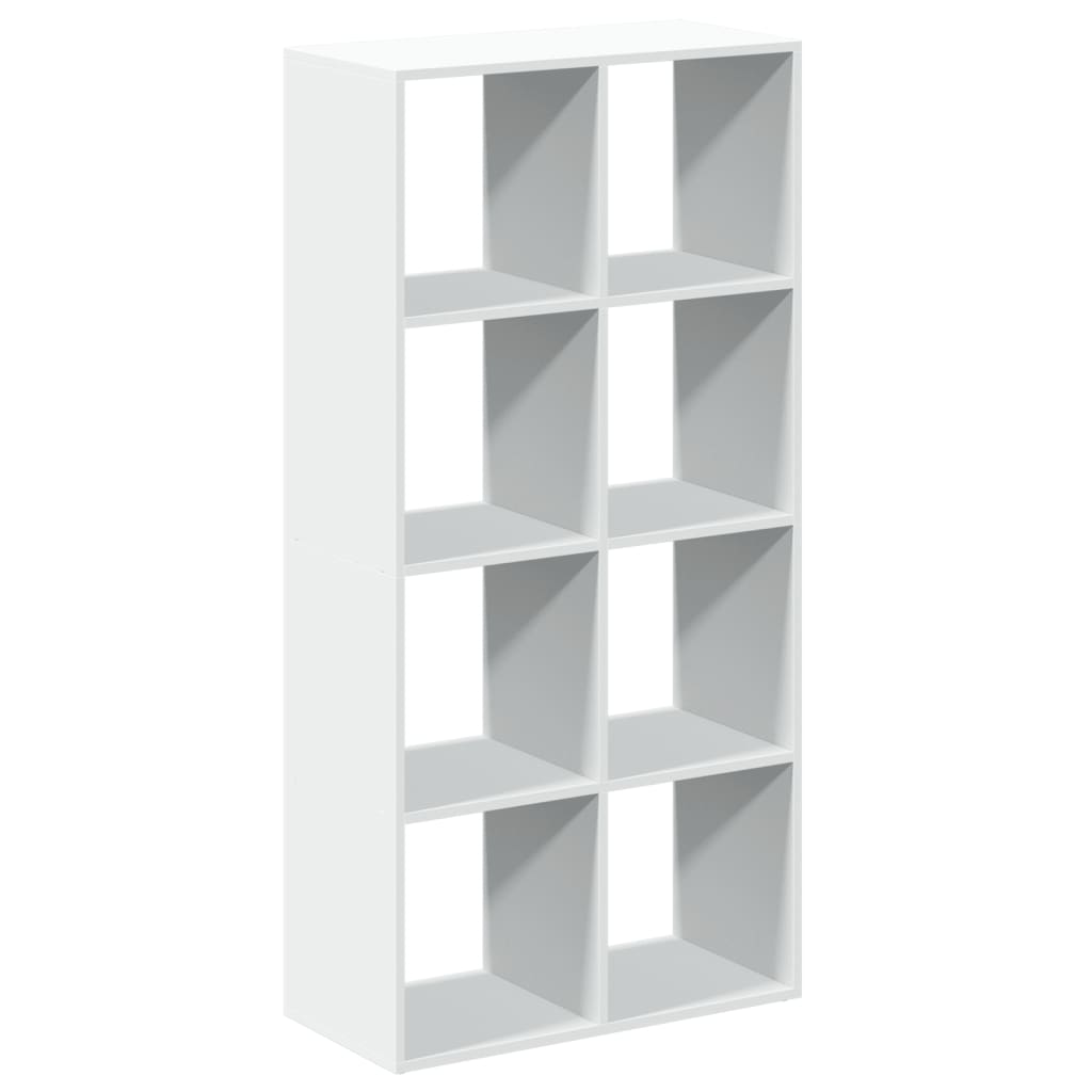 Librería biombo blanco 69,5x29x137,5 cm madera de ingeniería