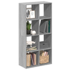 Librería divisor madera ingeniería envejecida 69,5x29x137,5 cm