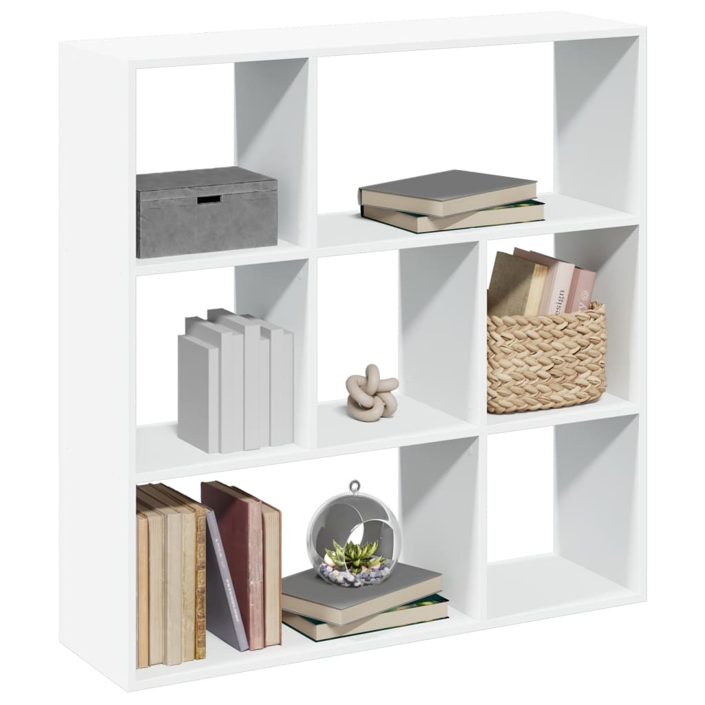 Librería divisor madera ingeniería envejecida 69,5x29x137,5 cm