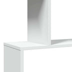 Librería biombo de 3 niveles, blanca, 70 x 24 x 97 cm, madera de ingeniería