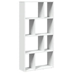 Librería de madera de ingeniería blanca 60x20x120,5 cm
