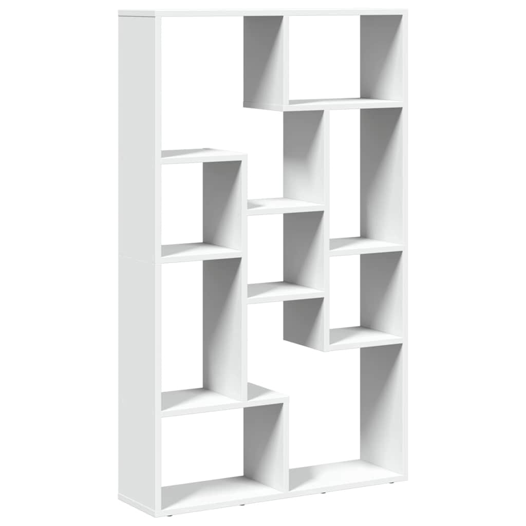 Estantería de madera de ingeniería blanco 72x20x120,5 cm